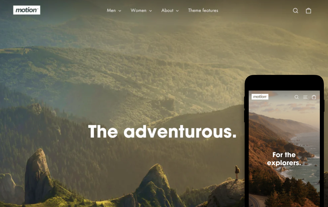 Motion is a multipurpose shopify theme